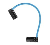 KONDOR BLUE | 8” Straight Low Profile Right Angle XLR Cable | for Cameras, Microphones, Studio Audio,Low Profile, & Adjustable Angle | Blue