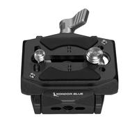 KONDOR BLUE | Arca Swiss Receiver Camera Plate V2 | Captive Hardware, Anti-Twist Mount, Low-Profile ARCA Clamp | Black