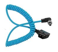Kondor Blue Coiled D-Tap to Locking DC 2.1mm Cable