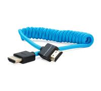 Kondor Blue Coiled Full HDMI Cable 12-24Inch