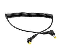 KONDOR BLUE | DC to DC 2.1/5.5 Male Coiled Power Cable | 15.5 Inch to 39 Inch Barrel Power Cable for Compatible V-Mount Battery Plates, Monitors & Wireless Transmitters | Black