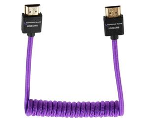 Kondor Blue Gerald Undone MK2 Full HDMI cable 12"-24" curled (purple)