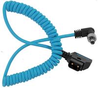 Kondor Blue Coiled D-Tap to Locking DC 2.1mm Cable