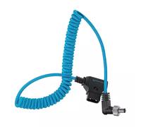Kondor Blue Coiled D-Tap to Locking DC 2.5MM Right Angle Cable (Video Assist Monitor)