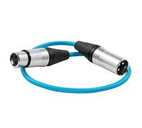 KONDOR BLUE | 18" Male to Female XLR Audio Cable for On-Camera Mics | Connect Any XLR mic or Audio Device to a Camera, Mixer, or Recorder | Blue