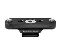 KONDOR BLUE | NATO Rail to Hot Shoe Adapter for Remote Trigger Top Handles | Add a top Handle to Any Camera, Ultra-Durable, & Spring-Loaded Safety Pins | Raven Black