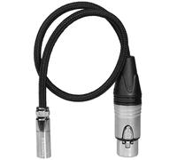 KONDOR BLUE | 16" TA4M 4 Pin Mini XLR Male to XLR Female Audio Cable | Compatible with Shure Microphones and Devices + More | | Black
