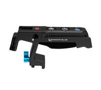 KONDOR BLUE | Talon XL Top Handle with Trigger REC for Cameras | NATO Rail, Arri mounts, Cold Shoes, Remote Start/Stop REC Button, Molded Rubber Grip, & Bubble Level | Black