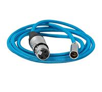 KONDOR BLUE Mini XLR Male to XLR Female Audio Cable for BLACKMAGIC Pocket 4K/6K Camera Video Assist | Pro XLR Adapter for Microphones & Mixers. (Blue, 5' Foot | 1 Pack)