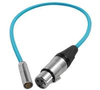 Mini XLR Male to XLR Female Audio Cable - Blue