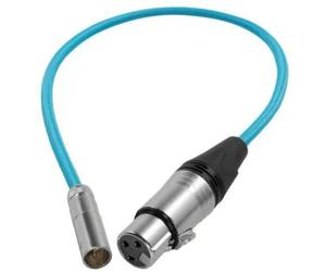 Kondor Blue Mini XLR to XLR for for BMPCC & C70 16Inch | 5' | 25' - Blue, 16Inch