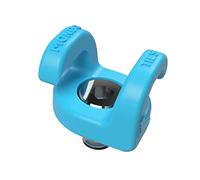 KONDOR BLUE Mondo Ties Camera Cable Management Clips, 1/4"-20 Mounted, Holds 2-3 Cables, Supports 20lbs, Blue (10-Pack) with Mini EVA Case