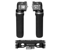 KONDOR BLUE | Pro Pivot Rosette Grip Set & Dual Rod Clamp | 30-Position ARRI-Style Rosettes, Ergonomic Rubber Grips, Left/Right Compatible | Raven Black