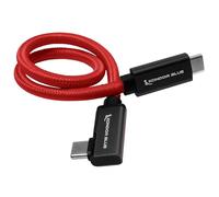 USB 3.1 Gen 2 Type-C to USB Type-C Right Angle Cable - Cardinal Red