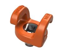 KONDOR BLUE x Armando Ferreira | Mondo Ties Cable Management Clips for Cameras | Cable Organization, 1/4"-20 Mounted, Holds 2-3 Cables, & Supports up to 20lbs of Force (5-Pack) | Orange