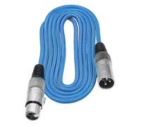 KONDOR BLUE x WhoisMatt | 6 FT XLR Female to XLR Male | Balanced XLR Audio Signal, Ultra-Durable, & Nylon Braided with Reinforced Metal Connectors | Blue