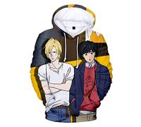 KONDZ Banana Fish 3D Hoodies Men/women Fall Fashion Casual Sweatshirt 3D Print Banana Fish Anime Hoodie Tops