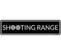 KONEDMIX Metal Tin Sign Shooting Range Sign Decor Home Coffee Shop Bar Kitchen Wall Decoration Metal Sign 4x16 Inch