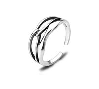 KONFEN Men's Ring, Adjustable Thumb Ring Openwork Viking Open Retro Punk Hip Hop Gothic Jewellery Unisex Vintage Party Birthday Gift for Men Boys Women