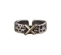 KONFEN Men's Ring, Opening Adjustable Thumb Ring Viking Cross Design Open Retro Punk Hip Hop Gothic Jewellery Unisex Vintage, Party Birthday Gift for Men Boys Women