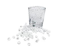 KONFEN Water Beads 20000Pcs Water Gel Soil, Clear Water Balls Jelly Crystal Beads Gel Ball Water Absorbing Beads for Vases, 100g 7-8mm Water Orbs Vase Fillers for Home Decorations (Clear)