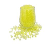 KONFEN Water Beads 20000Pcs Water Gel Soil, Yellow Water Balls Jelly Crystal Beads Gel Ball Water Absorbing Beads for Vases, 100g 7-8mm Vase Fillers for Home Decorations (Yellow)