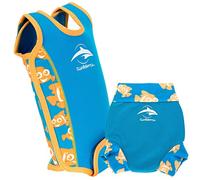 Konfidence Baby Swim Set - Babywarma & Splashy™ Swim Nappy Cover (Clownfish, BWR05-06, ESN141-06)