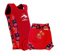 Konfidence Baby Swim Set - Babywarma & Splashy™ Swim Nappy Cover (Strawberry, BWRB06-12, ESN142-09)