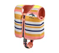 Konfidence Swim Jacket - Premium Swim Vest with Removeable Safety Strap for Kids| Adjustable Buoyancy | UKCA & CE Compliant | Swim School Approved (Gelato Rose, S (15-19kgs))