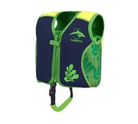 Konfidence Premium Swim Vest - Suitable for Baby, Toddler & Kids - Swim School Approved with Adjustable Buoyancy Ideal for Learning to Swim. UKCA & CE Compliant (Maui Lime/Navy, YL (9-12 Years))