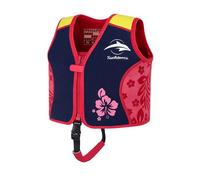 Konfidence Premium Swim Vest - Suitable for Baby, Toddler & Kids - Swim School Approved with Adjustable Buoyancy Ideal for Learning to Swim. UKCA & CE Compliant (Oahu Pink/Navy, L (3-6 Years))