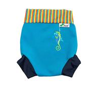 Konfidence Splashy Nappy - Reusable Eco-Friendly Swim Nappy Cover Made Using Recycled Plastics (3-36mths) Leak Proof Design - Machine Washable (Splashy Seabiskit, 12-18 Months)