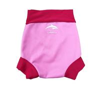 Konfidence Splashy Nappy - Reusable Eco-Friendly Swim Nappy Cover Made Using Recycled Plastics (3-36mths) Leak Proof Design - Machine Washable (Pink/Rubine, 9-12 Months)