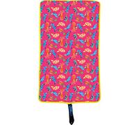 Konfidence Splashy™ Roll & Go Baby Changer Mat - Portable, Travel, Neoprene Non Slip Rubber Back Changing Mat, Just Roll it up and Go! (Pink Sea Friends)