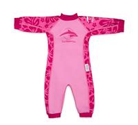 Konfidence Splashy Swimsuit-Eco Friendly Baby Swimming Costume,0-24 Months Made with Recycled Plastic,Soft & Warm Fleece Lined Baby Swimsuit with 50+ UV Protection (Oahu Pink 12-24 Months)