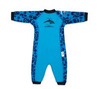 Konfidence Splashy Swimsuit-Eco Friendly Baby Swimming Costume,0-24 Months Made with Recycled Plastic,Warm Fleece Lined Baby Swimsuit. 50+UV Protection (Maui Navy, 6-9 Months)