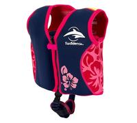 Konfidence Swim Jacket - Premium Swim Vest with Removeable Safety Strap for Kids| Adjustable Buoyancy | UKCA & CE Compliant | Swim School Approved (Oahu, Large)