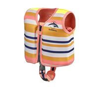 Konfidence Swim Jacket - Premium Swim Vest with Removeable Safety Strap for Kids| Adjustable Buoyancy | UKCA & CE Compliant | Swim School Approved (Gelato Rose, L (19-30kgs))