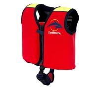 Konfidence Swim Jacket - Premium Swim Vest with Removeable Safety Strap for Kids| Adjustable Buoyancy | UKCA & CE Compliant | Swim School Approved (Original Red, YS (30-60kgs))