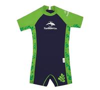 Konfidence Warma™ Wetsuit - Kids Premium Ultra Flexible e-Flex™ Wetsuit for Warmth & Comfort - UVPF 50+ Swimwear for Children For Beach, Holidays & Pools (Maui Lime/Navy, 6-7 Years)