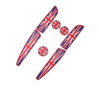 KONFORHOM 7pcs Car Styling Decor Door Groove Mat Pad Cup Holder Coaster Mat For Mini Cooper R56 3-Doors Hatchback 2007-2013
