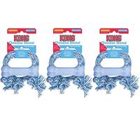 KONG 3 Pack of Puppy Goodie Bone with Rope Dog Toys, X-Small, Assorted Colors, Made in The USA