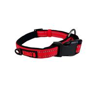 Kong Adjustable Medium Nylon Dog Collar - Red