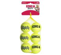 KONG Air Dog SqueakAir Dog Toy Tennis Balls, Medium (6 Pack)