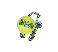 Kong Air Squeaker Tennis Ball With Rope Medium