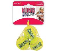 KONG Air Squeakers Tennis Balls X-Small - 1.5"" Diameter (3 Pack) - Pack of 4, yellow