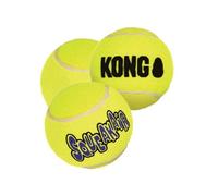 KONG AIRDOG SQUEAKAIR Interactive Balls For Dogs With Squeaker Yellow M 3 pc