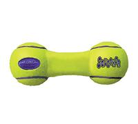 KONG - Airdog Squeaker Dumbbell - Squeaky Bounce and Fetch Toy, Tennis Ball Material - Large