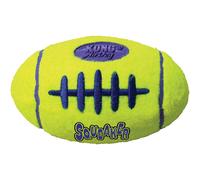 KONG - AirDog Squeaker Football - Squeaky Bounce and Fetch Toy, Tennis Ball Material - For Large Dogs