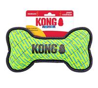 KONG Armor Bone Dog Toy - Medium - Durable Triple-Layered Fabric with Reflective Trim & Squeaker - Assorted Colors - Ideal for Chewing, Fetching & Tugging (Bone, Medium)